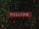 Christmas Glitter Welcome
