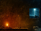 Holy Night Candle Window
