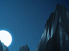 Digital Mountains Night Stars