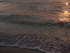 Sunset Surf Closeup