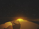 Winter Light Earth Stars