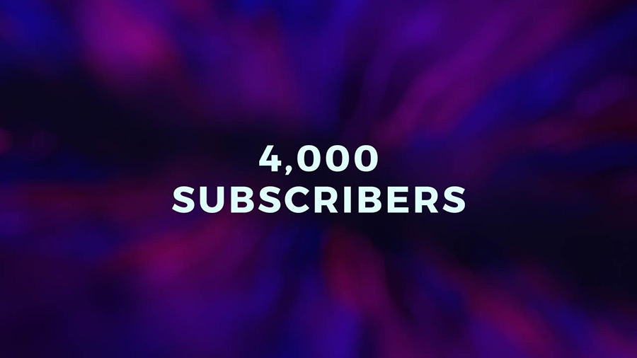 4,000 Subscribers! Thank you!